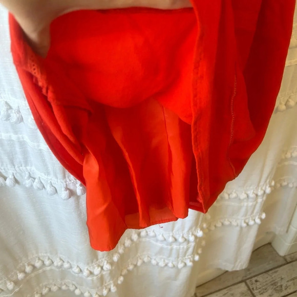 Ella Moss Red Orange Roman Greek Toga summer spring dress size XS - Picture 6 of 9